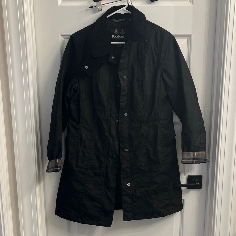 Barbour Black Trench Coat